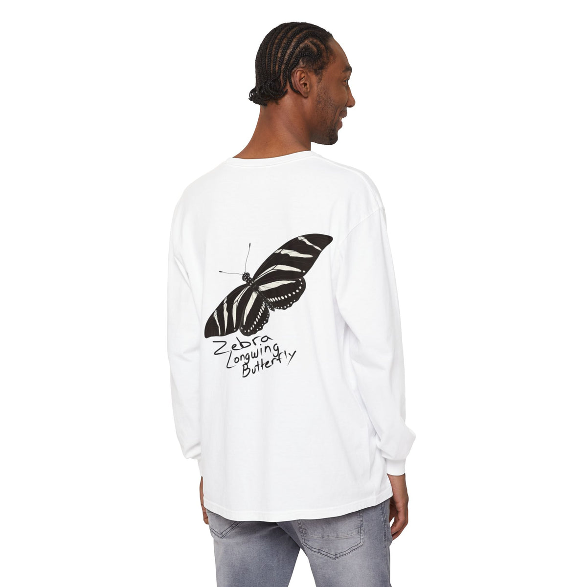 Zebra Longwing Butterfly Unisex Long Sleeve Shirt