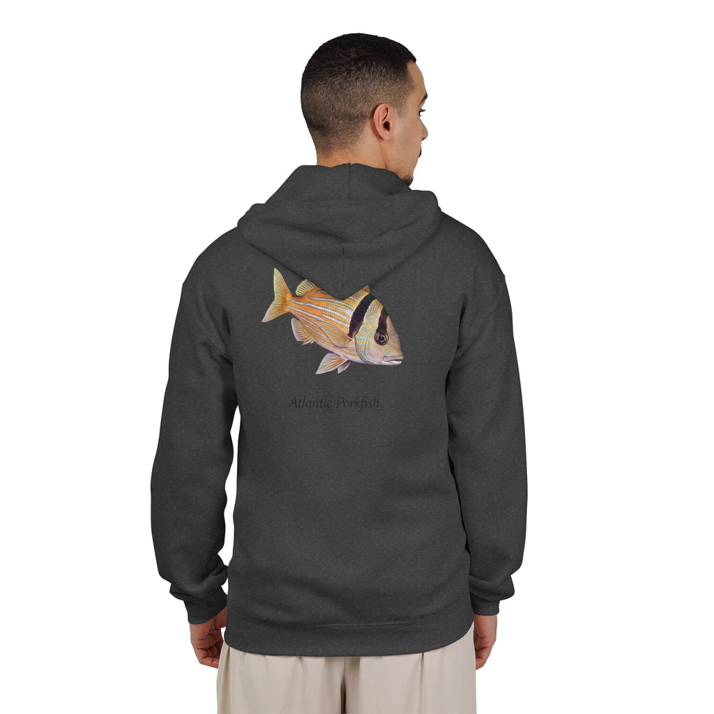 Atlantic Porkfish Unisex Full Zip Hooded Sweatshirt