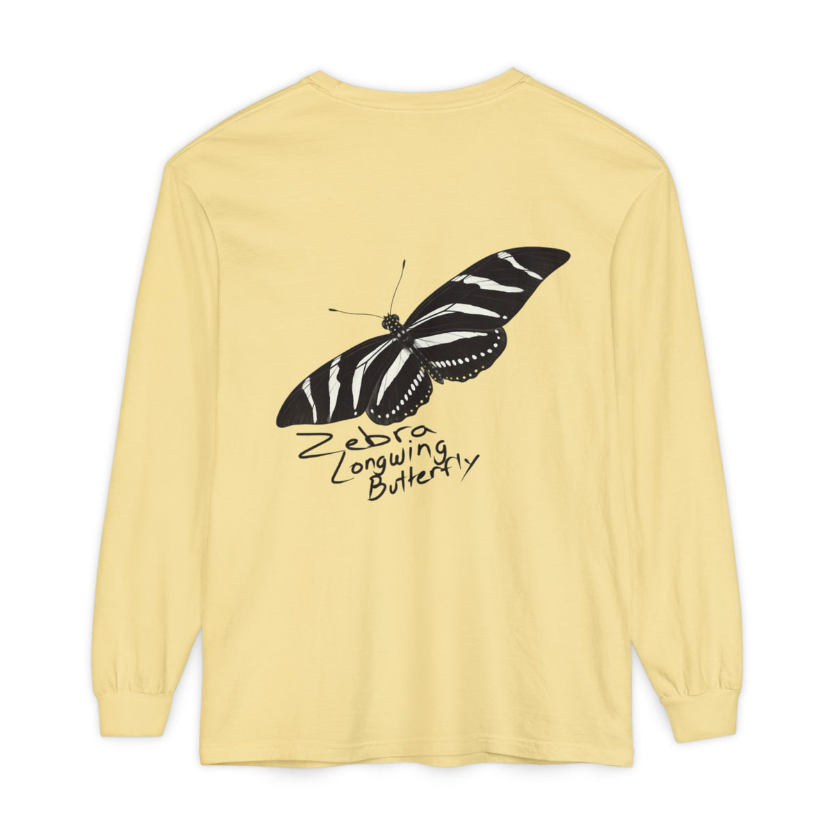 Zebra Longwing Butterfly Unisex Long Sleeve Shirt