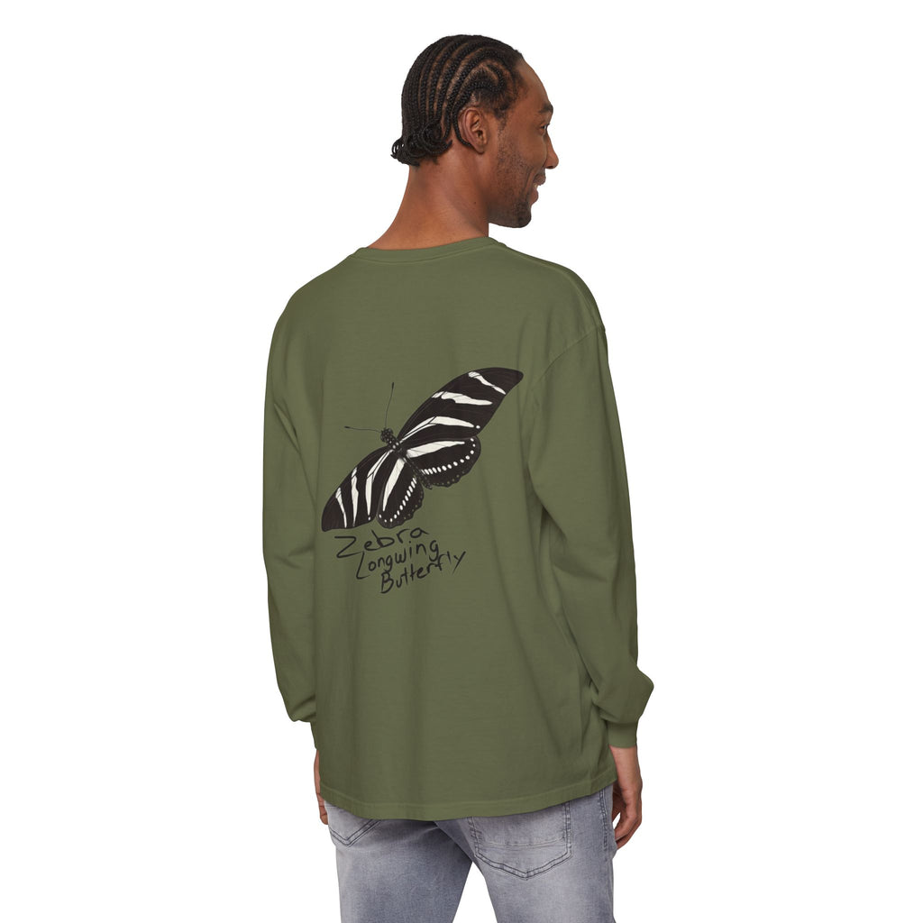 Zebra Longwing Butterfly Unisex Long Sleeve Shirt