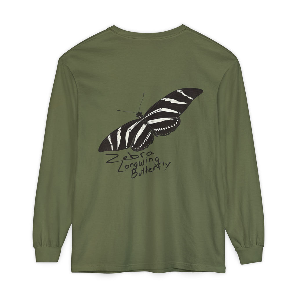 Zebra Longwing Butterfly Unisex Long Sleeve Shirt