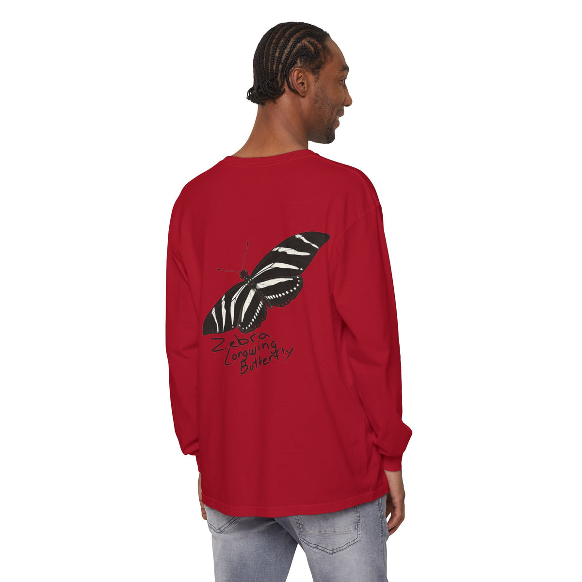 Zebra Longwing Butterfly Unisex Long Sleeve Shirt