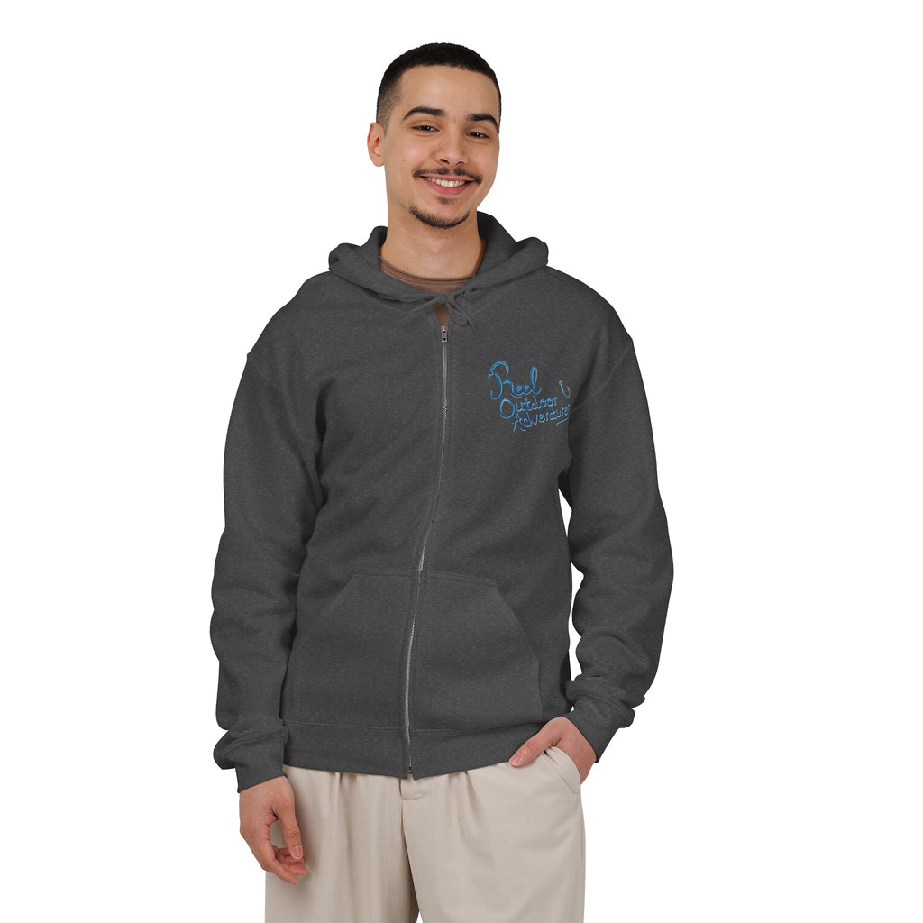 Atlantic Porkfish Unisex Full Zip Hooded Sweatshirt