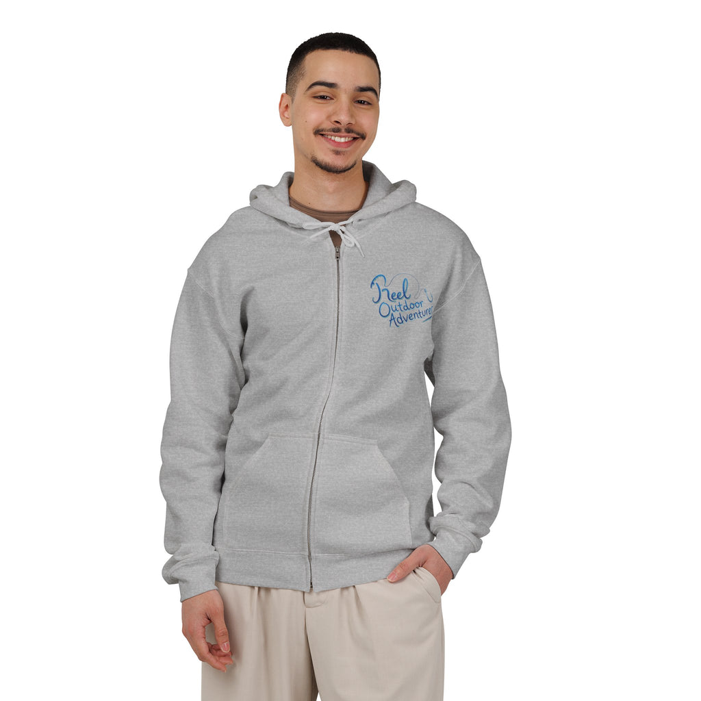 Atlantic Porkfish Unisex Full Zip Hooded Sweatshirt