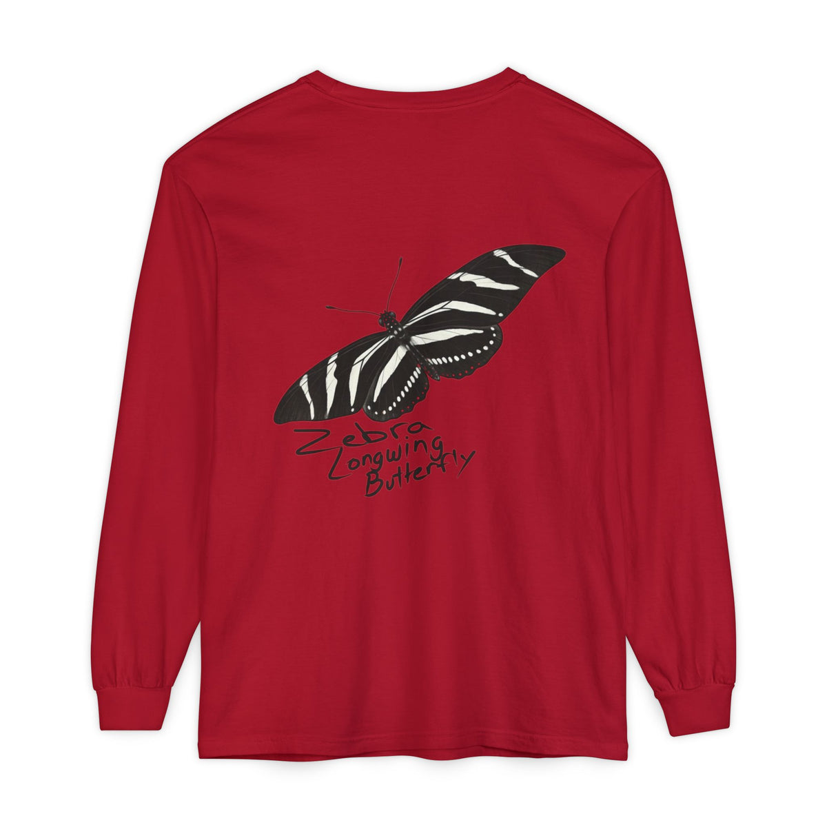Zebra Longwing Butterfly Unisex Long Sleeve Shirt