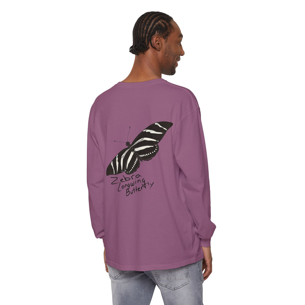 Zebra Longwing Butterfly Unisex Long Sleeve Shirt