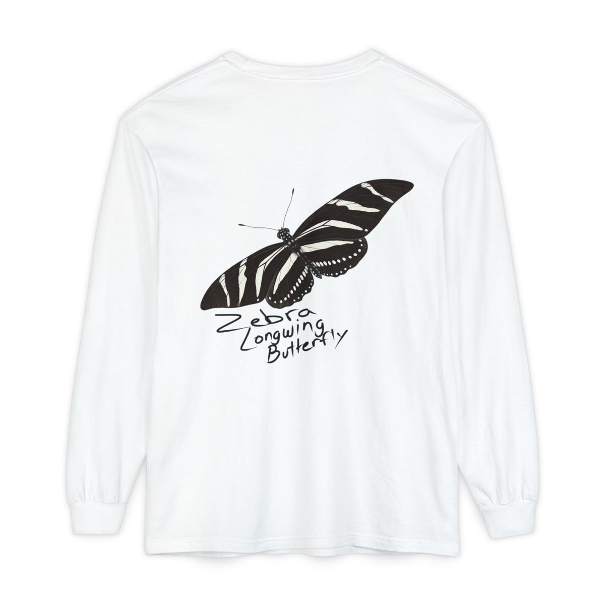 Zebra Longwing Butterfly Unisex Long Sleeve Shirt