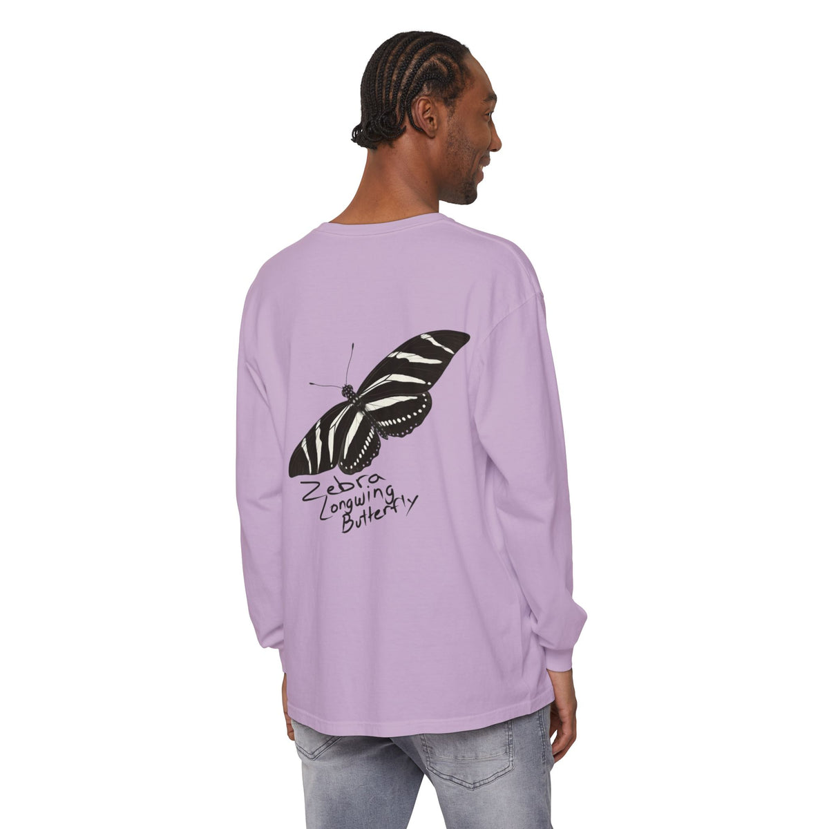 Zebra Longwing Butterfly Unisex Long Sleeve Shirt
