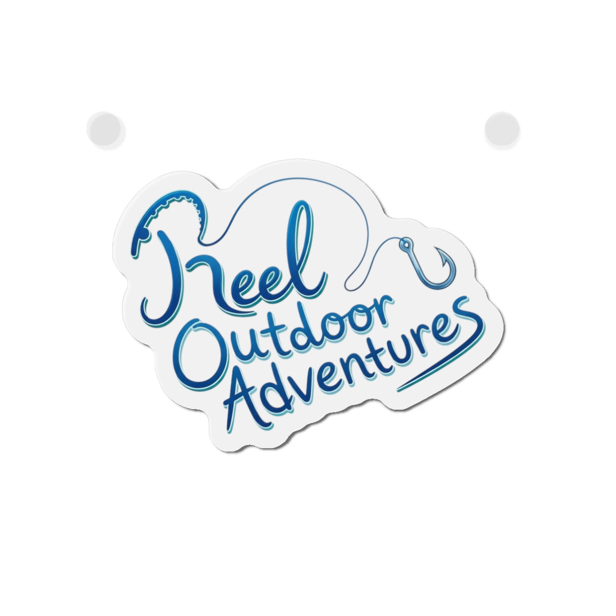 Reel Outdoor Adventures Sticker Magnet