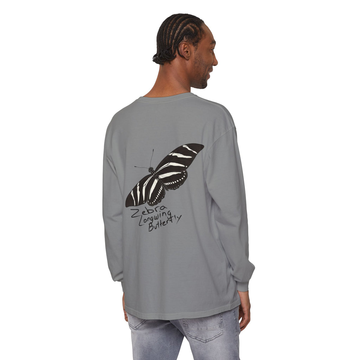 Zebra Longwing Butterfly Unisex Long Sleeve Shirt