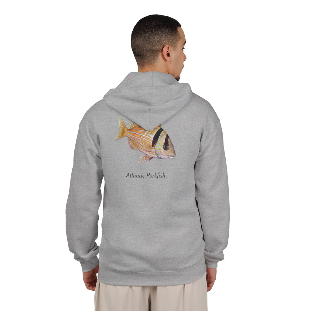Atlantic Porkfish Unisex Full Zip Hooded Sweatshirt
